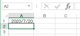 Excel（Ctrl + ;）
