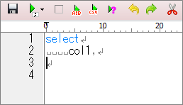 A5:SQL（自動インデントオフ）